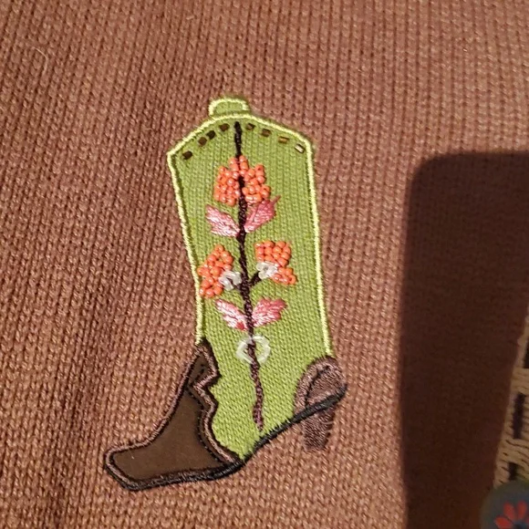 Like new! Vintage Storybook Knits great boots tunic sweater - Picture 5 of 13